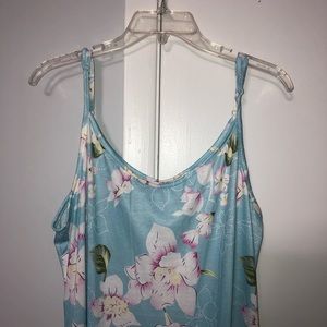 Blue floral maxi dress NEVER WORN